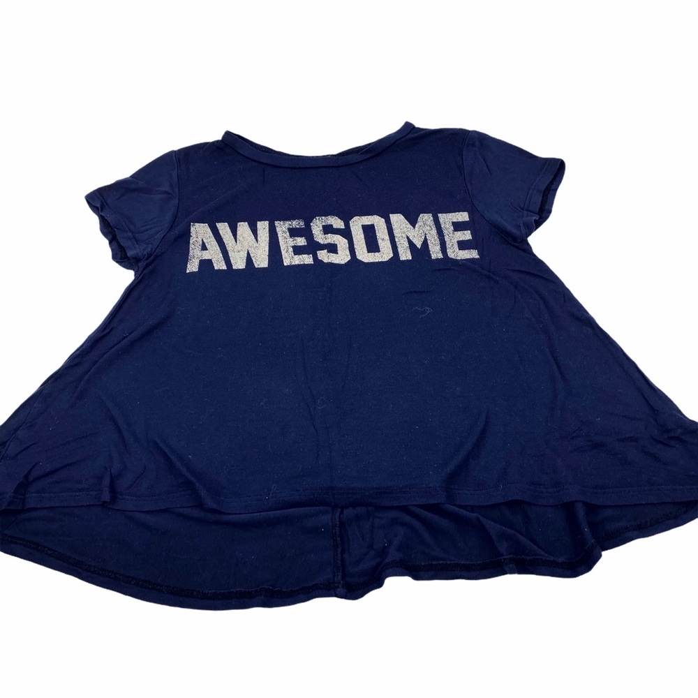 Girls “AWESOME” Graphic Tee Medium
